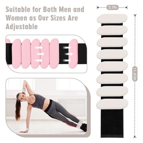 Wrist Weights - 1 Pair (1 lb Each) | Adjustable Wearable Wrist Ankle Weights, Silicone Wrist Bangles Leg and Arm Weights for Women | Yoga, Dance, Pilates, Swimming, Walking and Gym