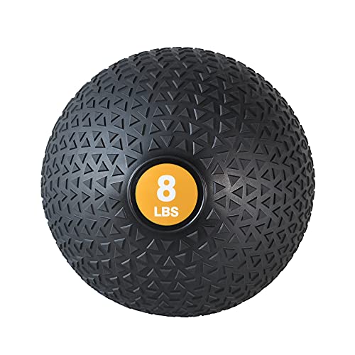 PRISP Weighted Medicine Slam Ball - Exercise Ball with Easy Grip Textured Surface