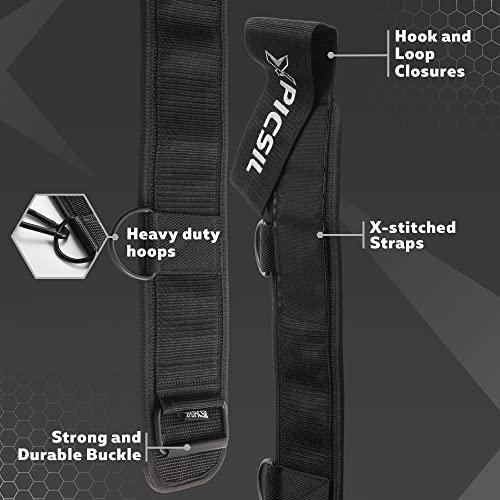 PICSIL Dip Belt, Weighted Belt, Weightlifting Belt for Training, Fitness, Gym (Large)