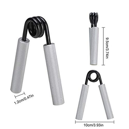 Hand Grip Strengthener,3 Pack (150,200,250lbs) Grip Strength Trainer Forearm Strengthener Hand Strengthener for Home Gym & Office - color: Silver