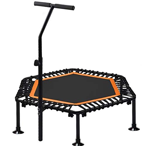 TXTC Foldable Rebounder Trampoline with Height Adjustable Handle,Fitness Trampoline,Exercise Trampoline for Adults Kids Indoor/Outdoor Home Equipment, Indoor Jumping Workout