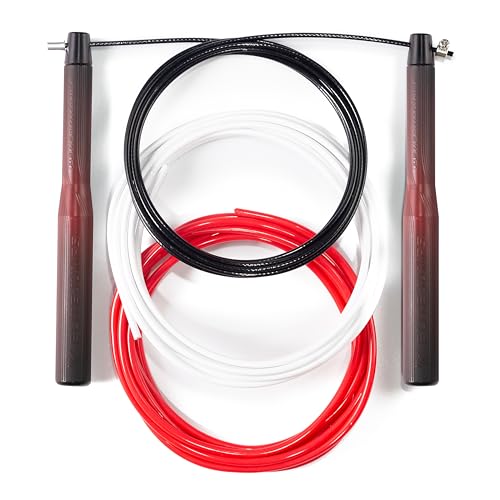 Elite Jumps Sports Performance Speed Jump Rope Bundle - color: Red