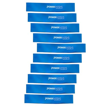 Power Systems Versa Loops Commercial Grade Resistance Bands 10 Pack Color Coded Exercise Loop Bands for Strength Training Physical Therapy Home Gym - style: Heavy