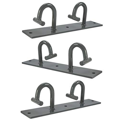 HECASA Workout Wall Mount Anchor, Resistance Band Wall Anchor, Fitness Ceiling Hook for Home Gym, Body Weight Straps, Suspension Strength Trainings 3 Sets