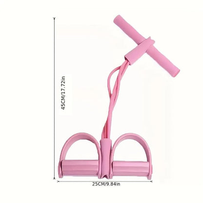 21 Fitness Resistance Bands Set with 4 Tube Pedal Ankle Puller - Multifunction Tension Rope for Abdomen Waist Arm Leg Stretching, Sit-Up Assistance Elastic Strength Bands with Handles
