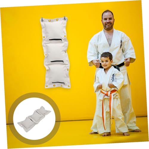 HEMOTON Wing Style Wall Mounted Training Sandbag Triplet Set, Thickened Empty Boxing Exercise Tool for Home Workout, Hanging Fitness Punching Bag Pad for Martial Arts Practice