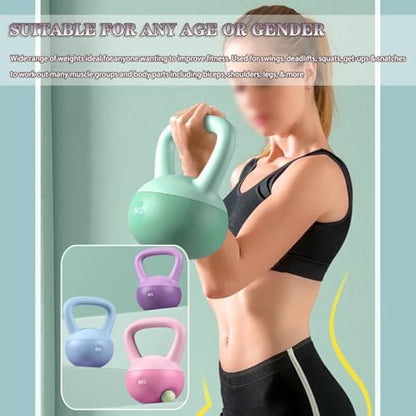 Kettlebell Weights Beginner Sports Training Kettlebell, Gym Body Shaping And Weight Loss Soft Kettle Bells, Exercise Equipment For Men And Women(Pink-6kg) - color: Pink-6kg