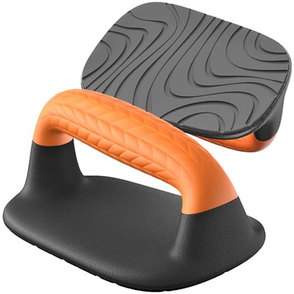 SELEWARE Push Up Bars Pushup Stands Push Up Handles w/Soft Rubber Handles - color: A: Black & Orange