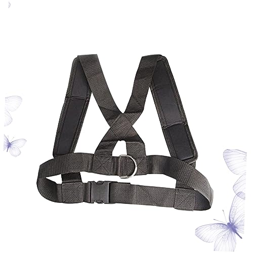 GALPADA Adjustable Sled Fitness Harness with Heavy Duty Hooks for Resistance Training Durable Exercise Shoulder Strap for Speed and Endurance Workouts Black