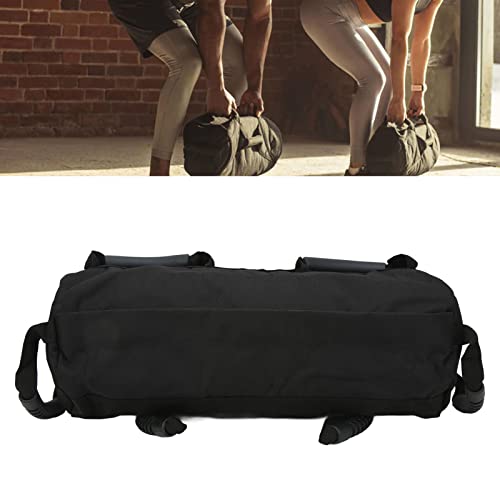 Adjustable Weight Sandbag for Workout, Weightlifting Sandbag with 6 Handles, Heavy Duty Training Sandbag Made of 900D Oxford Cloth, Perfect for Home Gym Fitness and Outdoor Exercis