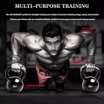 Kettlebell Weights Men's Professional Training Kettlebell, Gym Solid Cast Iron Competitive Kettle Bells, Muscle Training Equipment, Squat/Swing(Light blue-8kg) - color: Light Blue-8kg