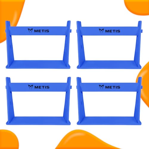 FORZA METIS Junior Foam Hurdles [Set of 4] – Adjustable Speed Training Hurdles for Young Athletes – Choice of 4 Vibrant Colors - color: Blue
