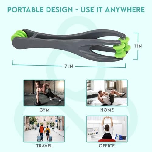 Finger Massager for Deep Tissue Comfort, Dual-Sided Therapy Tool for Arthritis, Carpal Tunnel, Stress & Pain Relief, Massage Roller for Hands, Palm & Wrist