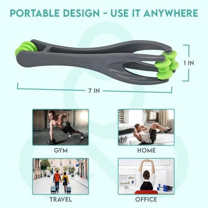 Finger Massager for Deep Tissue Comfort, Dual-Sided Therapy Tool for Arthritis, Carpal Tunnel, Stress & Pain Relief, Massage Roller for Hands, Palm & Wrist