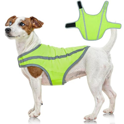 FUAMEY Reflective Dog Vest for Small Dogs,Dog Hunting Vest High-Visibility - color: Green, size: Small