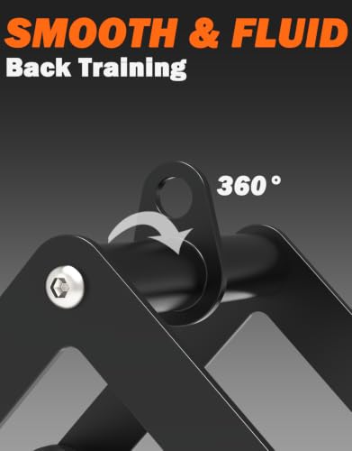 Fitarc Double D Row Handle Cable Attachments for Gym, Non-Slip V Bar Attachment for Home Gym Equipment, T Bar Row Attachment for Back Training, LAT Pulldown Attachments and Cable Machine Attachment - color: Double D Row Handle