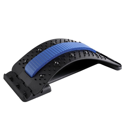 Adjustable Back Stretcher for Lower Back Support - Multi Level Lumbar Stretching Device with Acupressure Nodes | Báck Arch Massager for Waist Báck Neck Support Fitness Posture Stretch Equipment