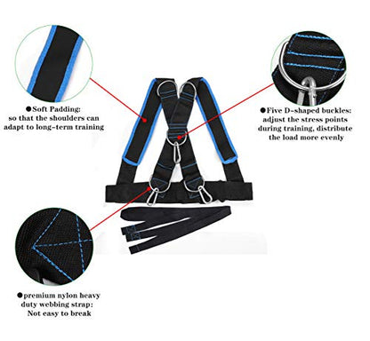 Youth Sled Vest Harness,Tire Pulling Harness Workout Training Sled Vests Sports Training Harness for Small Women and Children