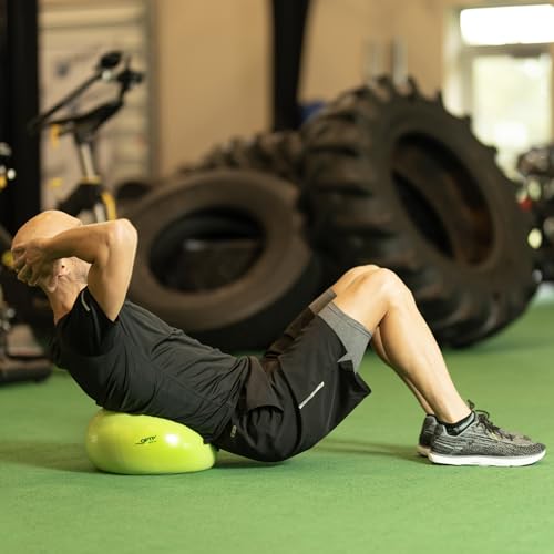 OPTP Soft Movement Ball - 12 Inch Exercise and Pilates Ball for Yoga and Core Stability, Soft Inflatable Physical Therapy Balls Featuring Easy-Grip Texture