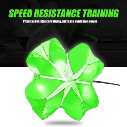 Running Speed Chute Resistance Parachute 56 inch Powerchute Umbrella Training Sprint Power Soccer Trainer for Runner, Football, Soccer Drilling