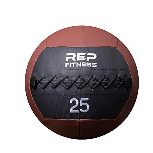 REP Weighted Slam Balls for Home Gym Fitness | 5-30 lb Soft Textured Medicine Ball Sizes | Heavy Sand-Filled Workout Weights for Strength, Core Training, Crossfit, Conditioning & Slam Ball Exercises - style: 25 lbs