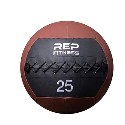 REP Weighted Slam Balls for Home Gym Fitness | 5-30 lb Soft Textured Medicine Ball Sizes | Heavy Sand-Filled Workout Weights for Strength, Core Training, Crossfit, Conditioning & Slam Ball Exercises - style: 25 lbs