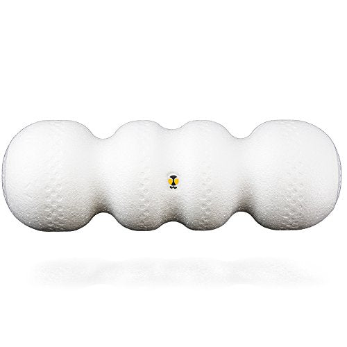 Rollga LITE - High Density Foam Roller for Exercise & Back Pain, 18 inches - color: White