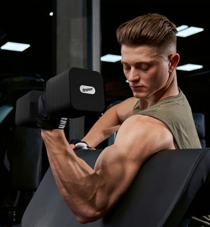 Adjustable Dumbbell Set for Women Men 7.5LB/10LB/15LB/20LB/25LB Each - color: Black, style: 15LB Each [30 LBS Total]