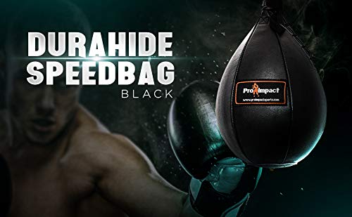 PU Leather Speed Bag – Pear Shaped Hanging Ball for Boxing, MMA & Muay Thai – Training Equipment for Doorway Hanging Ceiling – Boxer Accuracy Workout, Drills & Exercise – Punching Trainer - size: S - 6"x9"