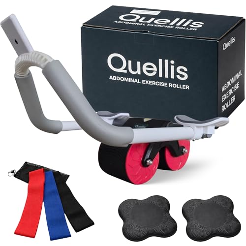 AB Roller for Men & Women – Core Strength Training Wheel Set with Elbow Support & 2 Knee Pads – Abdominal Exercise Roller for Core Stability, Belly Fat Reduction, and Total Body Workout Equipment
