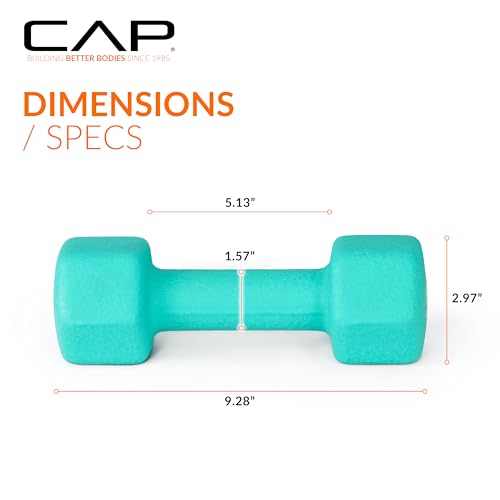 CAP Barbell Neoprene Dumbbell Weights Pairs & Sets | Color Series - style: 9 lb Pair
