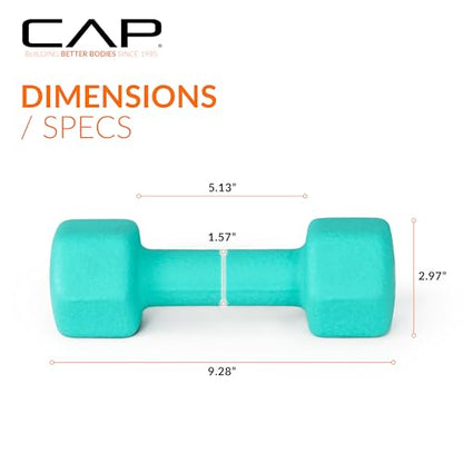 CAP Barbell Neoprene Dumbbell Weights Pairs & Sets | Color Series - style: 9 lb Pair