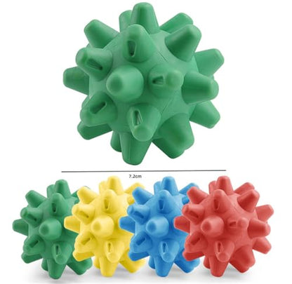 Soft Spiky Massage Balls, 2 Pcs Silicone Massage Ball for Plantar Fasciitis, Trigger Point Release Ball Deep Tissue Self Massage Ball Muscle Soreness Manual Massage Ball for Yoga Gym Exercise (Blue) - color: Blue