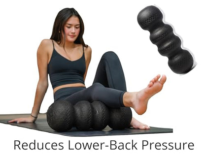 for Back Pain Relief, Deep Tissue Massage & Muscle Recovery Ideal for Physical Therapy, Yoga, and Full Body Exercise. Perfect for Targeting the Neck, Back, Legs, and Feet.