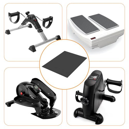 Non-Slip Elliptical Exercise Mat for Under Desk Elliptical Machines Non-Slip Mat for Under Desk Elliptical, Elliptical Mats for Seniors Home Sports Mats and Mini Elliptical Exercise Bikes