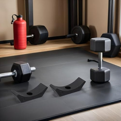 ibasenice Dumbbell Saddles 20 Pcs Plastic Cradles Replacement Dumbbell Racks Floor Protectors for Home Gym Small Weight Rack