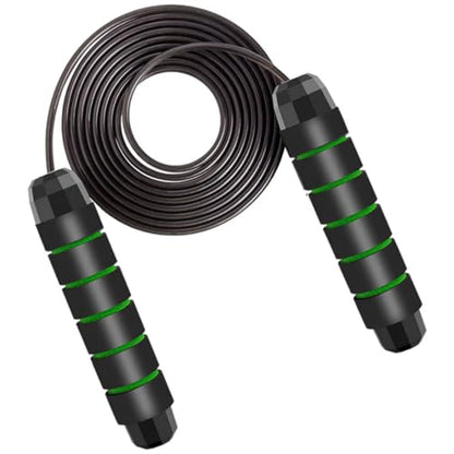 Adjustable Jump Rope for Fitness – Tangle-Free Speed Rope with Comfortable Foam Handles Detachable Metal Bar for Cardio, Weight Loss, Training & Home Workouts