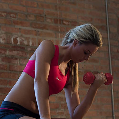 Body-Solid Tools Neoprene Dumbbell for Weight and Aerobic Strength Training, Pilates & Physical Therapy, Hand Weights for Men and Women, Commercial and Home Gym Free Weights Hex End Dumbbells - color: 7lbs.Purple