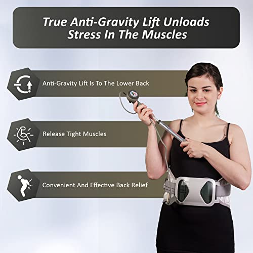 Spinal Decompression Belt for Lumbar Traction by Theratrac – Back Stretcher Device for Lower Back Pain Relief with Pump for Adjustable Support (Large/XL)