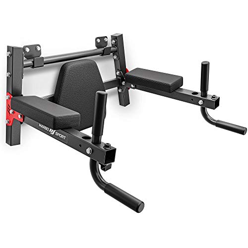 Marbo Sport Pull-Up Bar, Wall Mount, Adjustable, Alloy Steel, Black (150 kg)