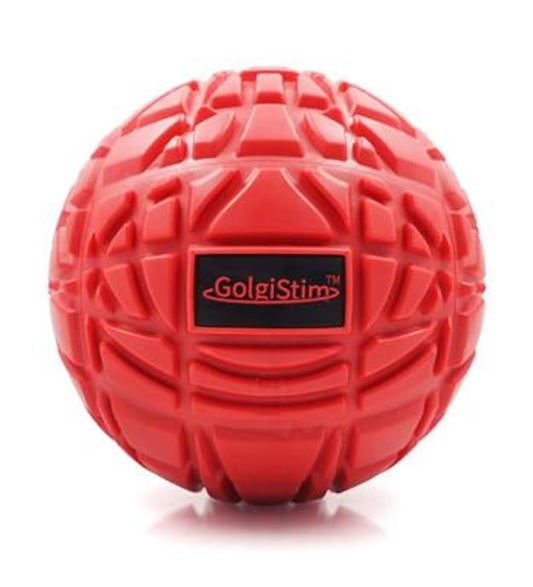 Large Trigger Point Massage Ball - 3.1 Inch Hard Rubber Therapy Ball for Myofascial Massage - Deep Tissue Massager for Myofascial Release and Pressure Point Recovery (Red (Medium)) - color: Red (Medium)