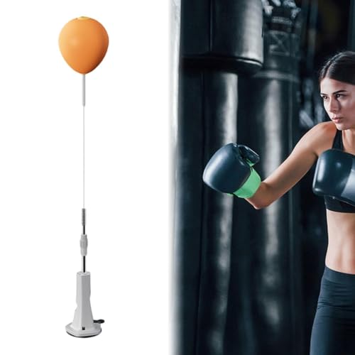 Punching Bag, Height Adjustable Boxing Set with Stand, Boxing Reaction Ball, Speed Bag Punching Equipment for MMA Home Gym Workout Fitness - color: For Adults, Solid Ball