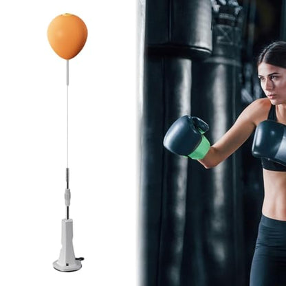 Punching Bag, Height Adjustable Boxing Set with Stand, Boxing Reaction Ball, Speed Bag Punching Equipment for MMA Home Gym Workout Fitness - color: For Adults, Solid Ball