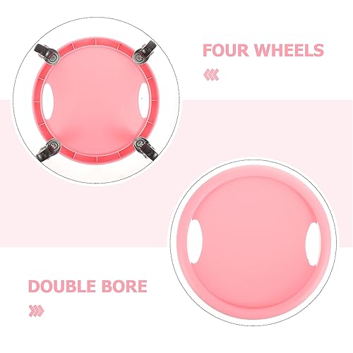 INOOMP Exercise Wheel Disc Core Coaster Abdominal Fitness Sliders Workout Plate Waist Strength Trainer Wheel Roller Disc Ab Training Machine Equipment with Knee Mat for Home Gym