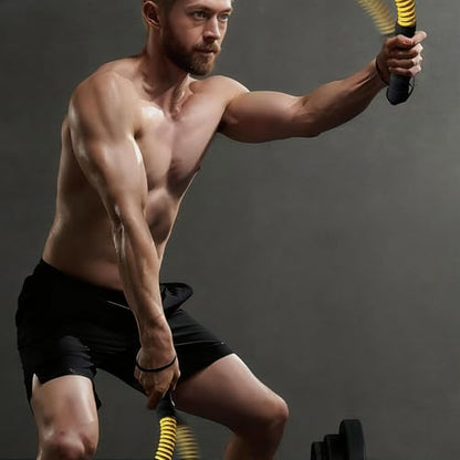 Ropeless Battle Rope,Adjustable Weight Battle Rope for Home Gym,HIIT and Low-Impact Aerobic Training for Men & Women