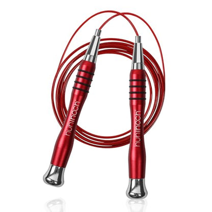 Speed Weighted Jump Rope with Secure Lock Mechanism, 360° Smooth Swivel, Non-Slip Matte Textured Handles, Features 2 Performance Cords for Effective Fitness Workouts