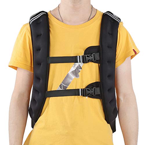 Exercise Weighted Vest for Strength Training – 10.3 Kg Adjustable Fitness Vest with Iron Granules