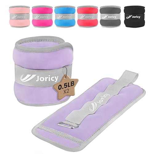 Ankle Weights A Pair of 1/2/3/4/6/8/10/12/20 LBS Wrist Leg Arm Weights for Women Men with Adjustable Straps, Strength weighted for Physical Therapy Running Walking Home Fitness Gym Workout Weight Loss - color: Light Purple