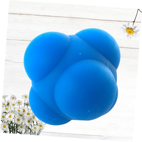 LIOOBO Hexagonal Silicone Agility Reaction Ball for Hand-eye Coordination Training Reflex Bounce Trainer for Speed Reflex and Rehabilitation Exercises Suitable for Men and Women