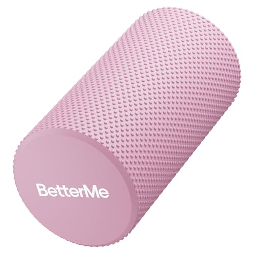 BetterMe Foam Roller for Muscle Recovery – High Density Exercise Roller for Back &Legs – Deep Tissue Massage Roller for Tension, Relief & Stretching (Raspberry Pink)